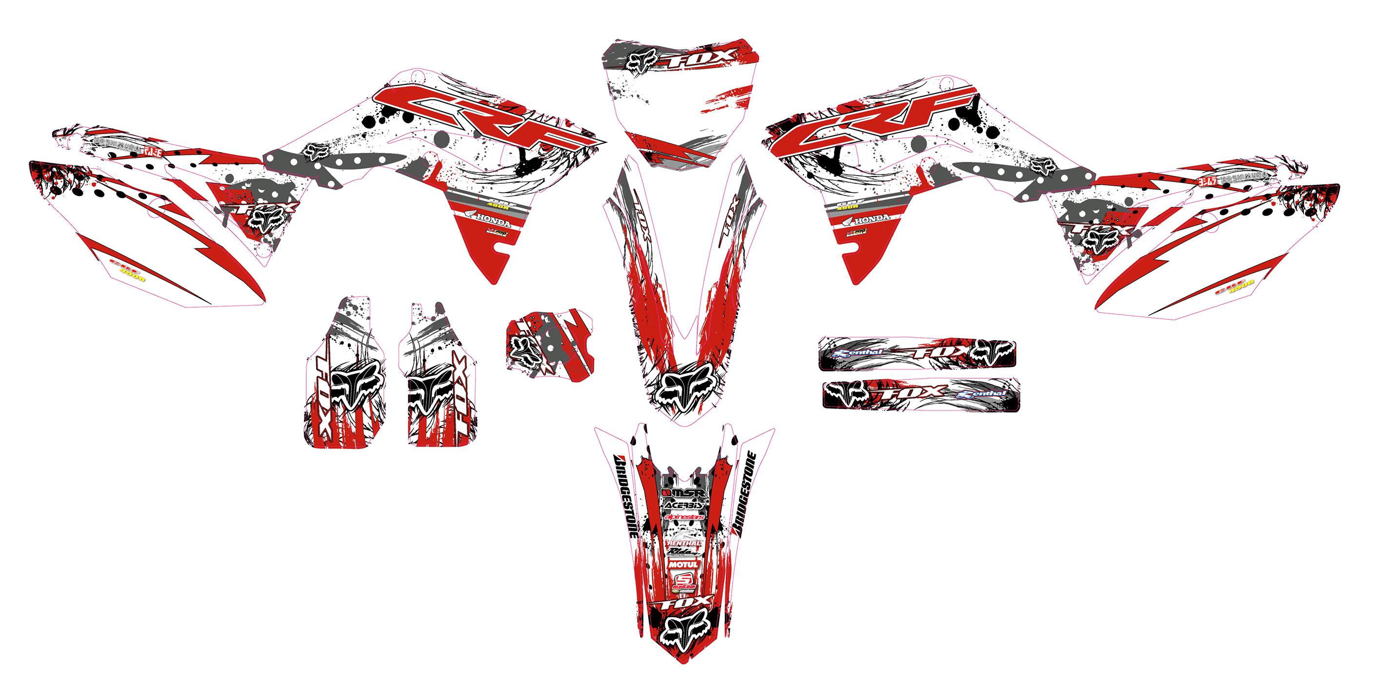 HONDA CRF250R (2018 to 2021) CRF450R (2017 to 2020)