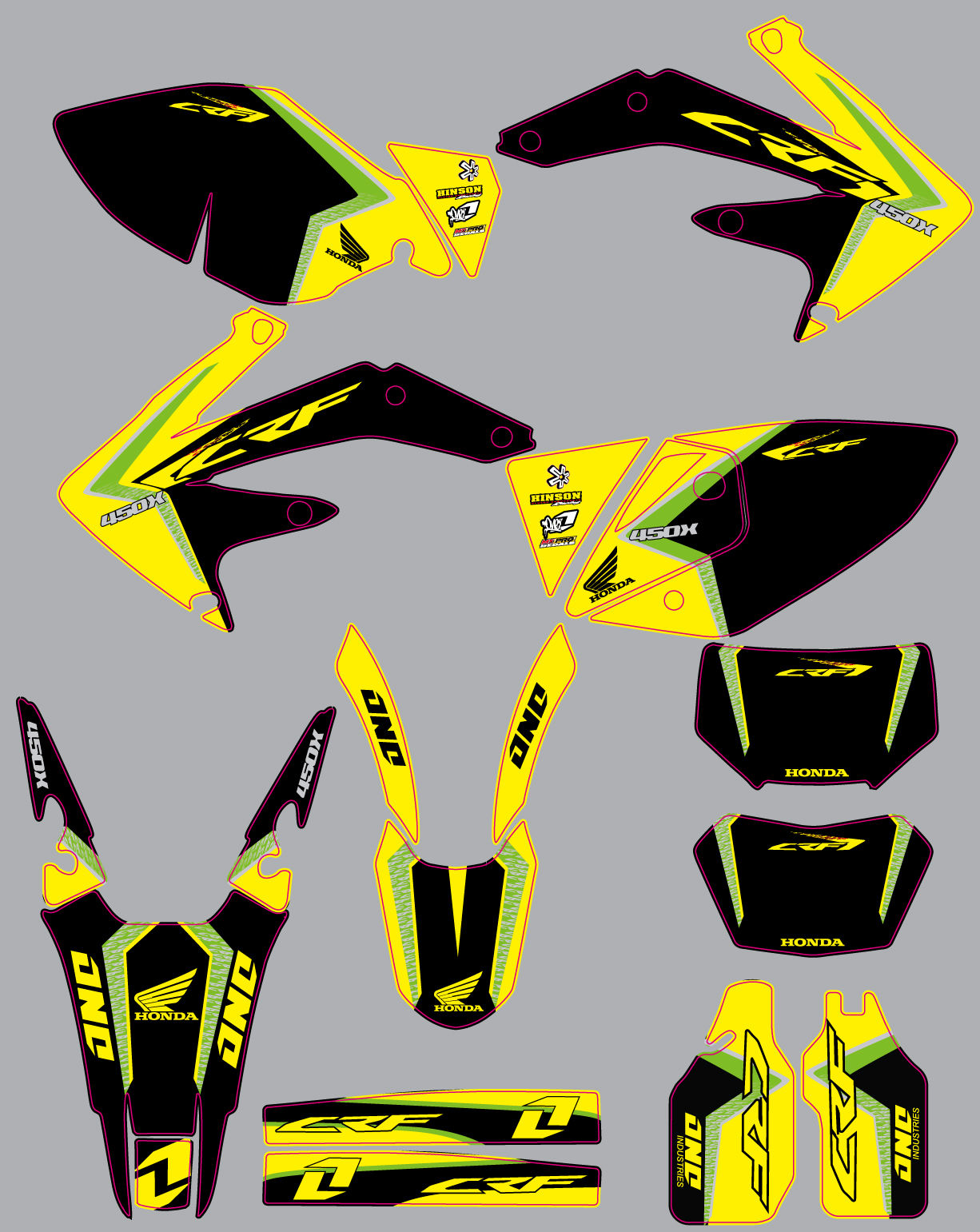 CRF 450X 05-16 %100 scale