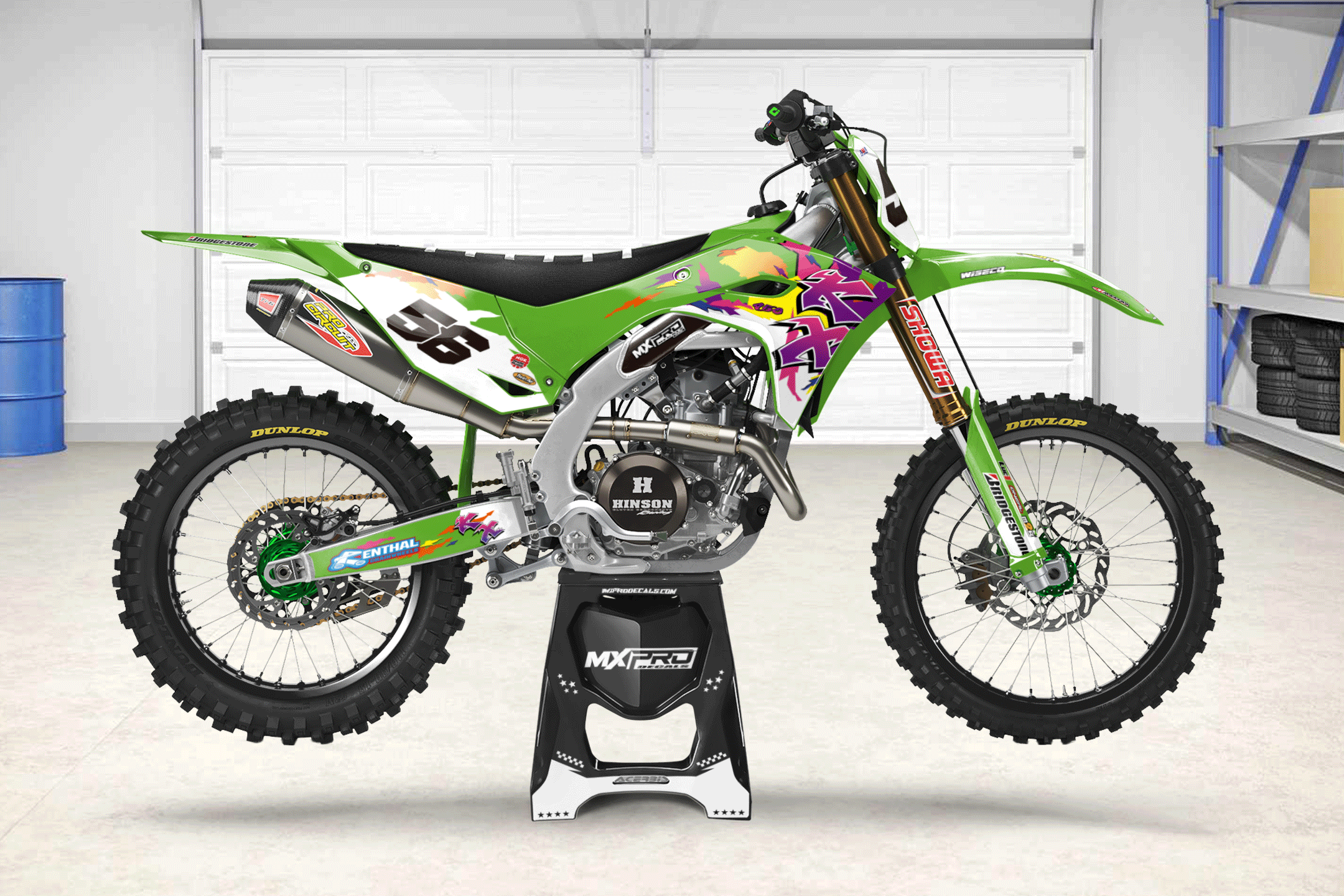 Kawasaki KX450 (2024-2025) KX250F (2025) graphic kit 13 | MXProDecals