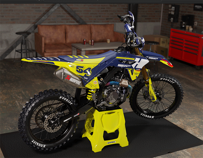 Honda Dirt Bike with Decals - MxProDecals