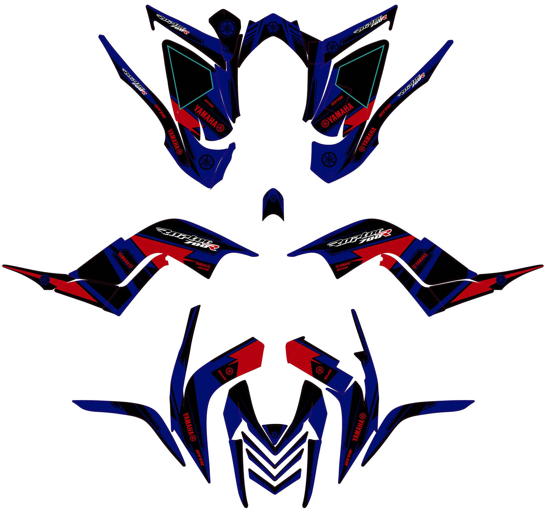 Yamaha Raptor 700 graphic kit
