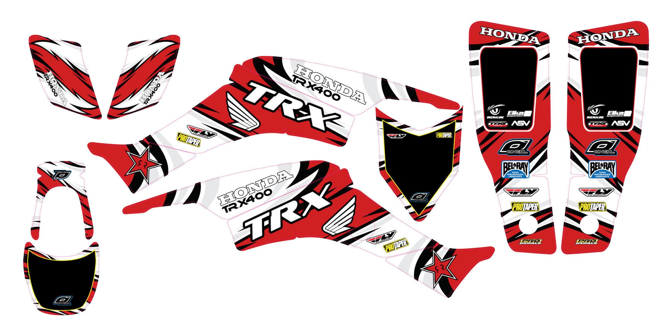 HondaTRX400 1999 to 2007 graphic kit