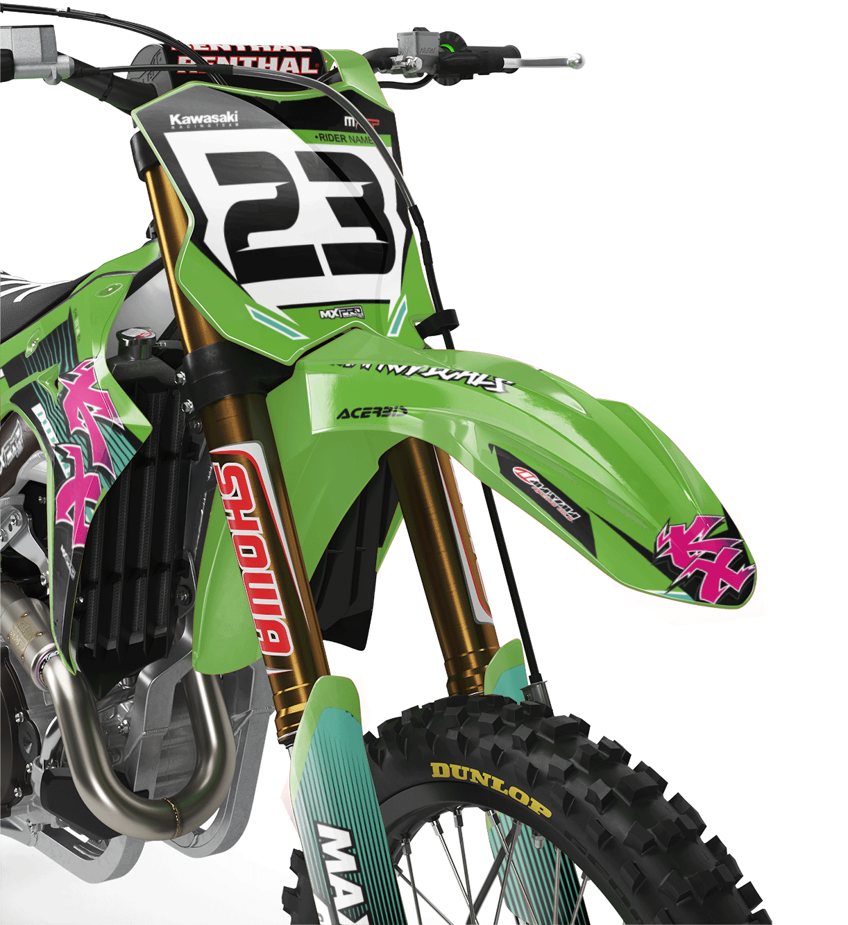 Kawasaki KX450 (2024-2025) KX250F (2025) graphic kit 10 | MXProDecals