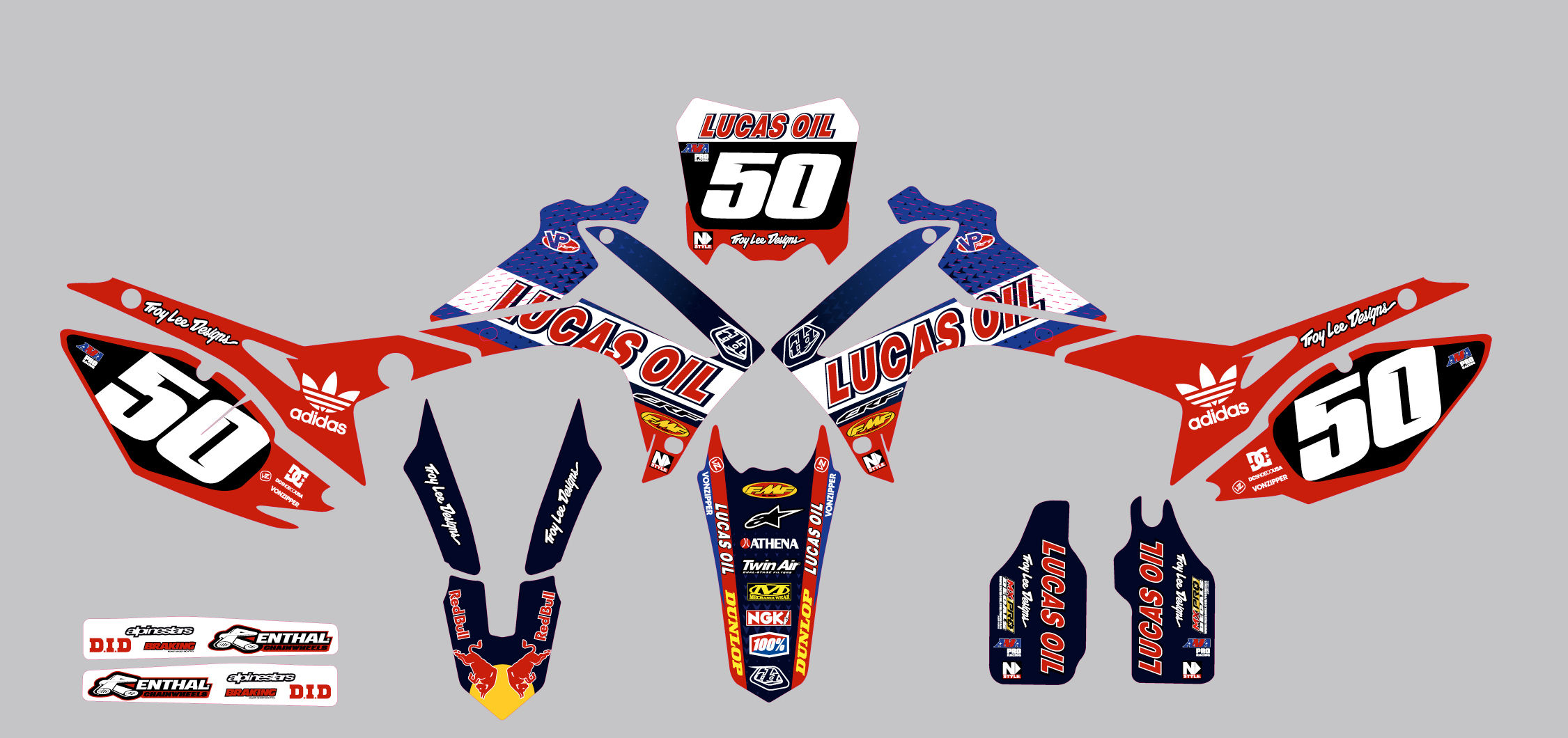 CRF450 13-16 CRF250 14-17 %100 scale