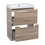 Thumbnail: Mayble Country Oak - 60cm Floor Standing Vanity Unit and Countertop
