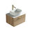 Thumbnail: Peru Halifax oak 600mm Wall Hung Vanity unit and countertop