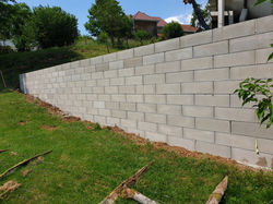 Maçonnerie agglos coffant à Voillans (25)