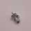 Thumbnail: Marble-ous Large Circle Studs - Black and white