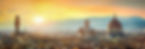 Una vista di Firenze al  tramonto