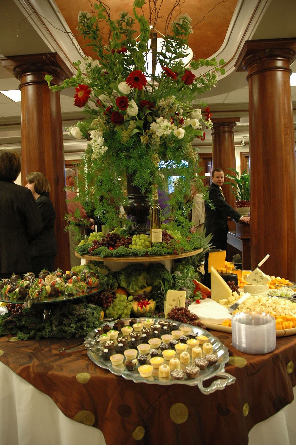 Variety of Desserts with centerpiece