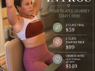 Z3Energy Pilates new client intro offer options for Bergen County beginners
