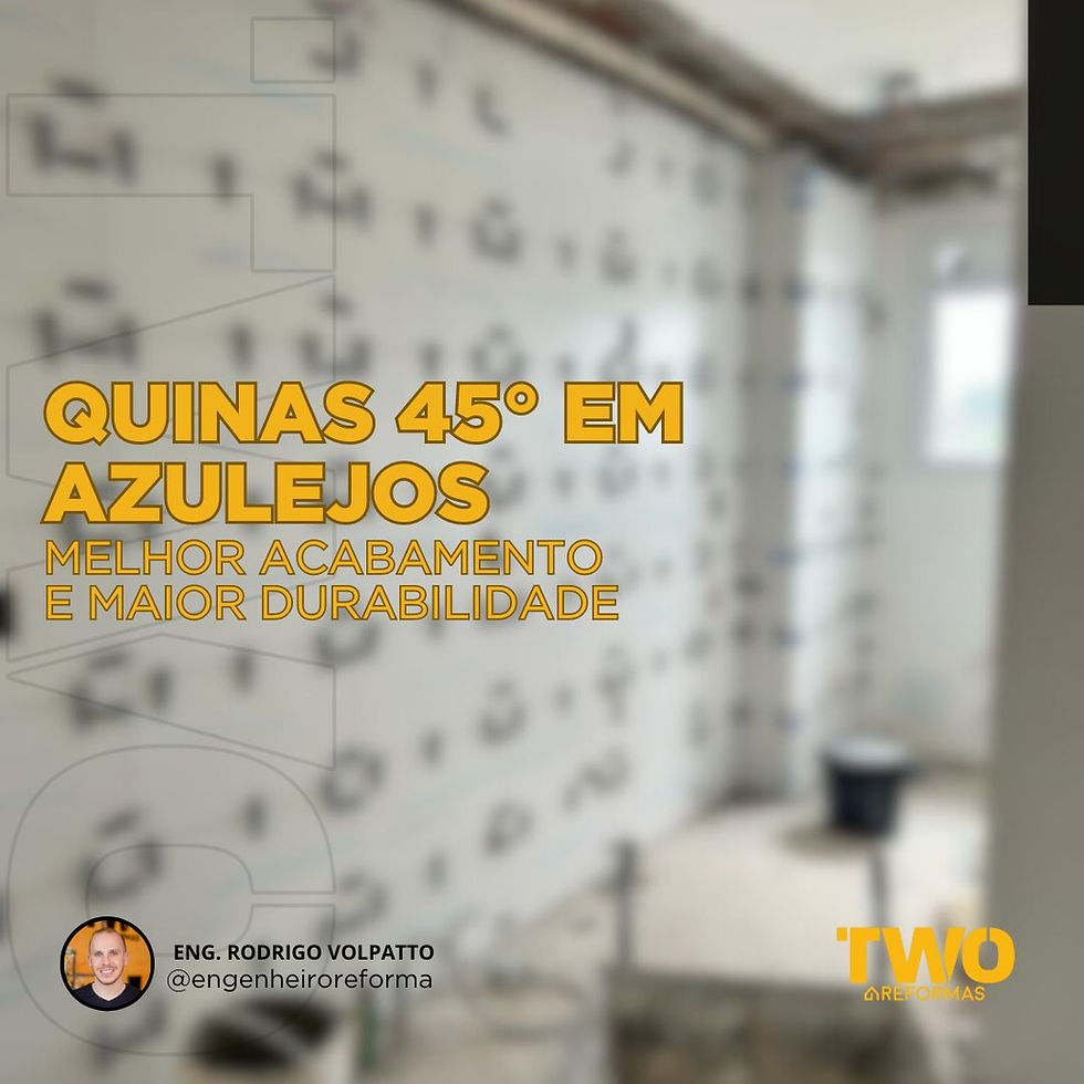 Quinas 45° em azulejos: melhor acabamento e maior durabilidade
