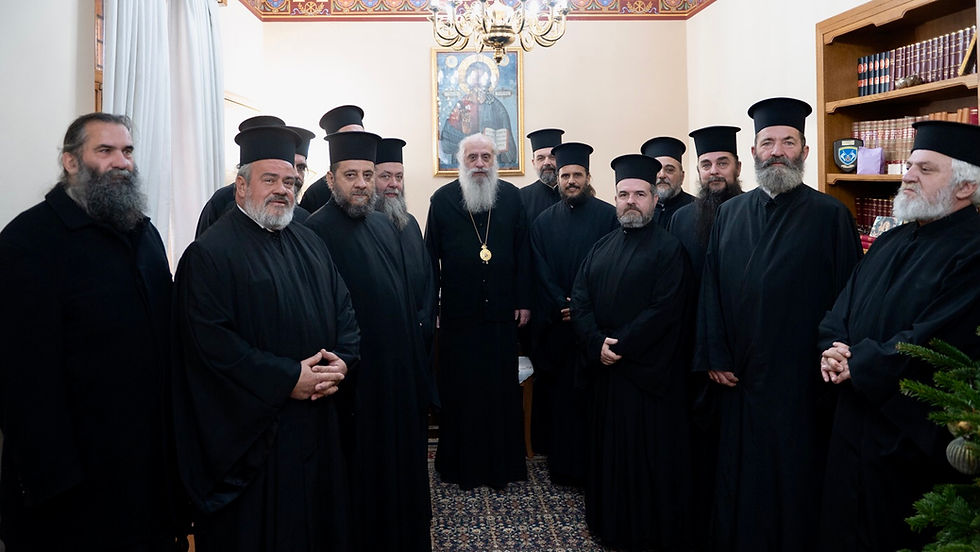 Μητρόπολη Μαντινείας και Κυνουρίας: Συνάντηση του Σεβασμιωτάτου Μητροπολίτου κ. Επιφανίου με τους επιτυχόντες κληρικούς