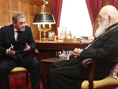 Συνάντηση με τον Πρόεδρο της Ελληνικής Δερματολογικής και Αφροδισιολογικής Εταιρείας είχε ο Μακαριώτατος