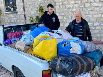 Ι.Ν.Αγίου Θωμά Λυγιά: Συγκέντρωση τροφίμων και ειδών ανάγκης για τους σεισμόπληκτους.