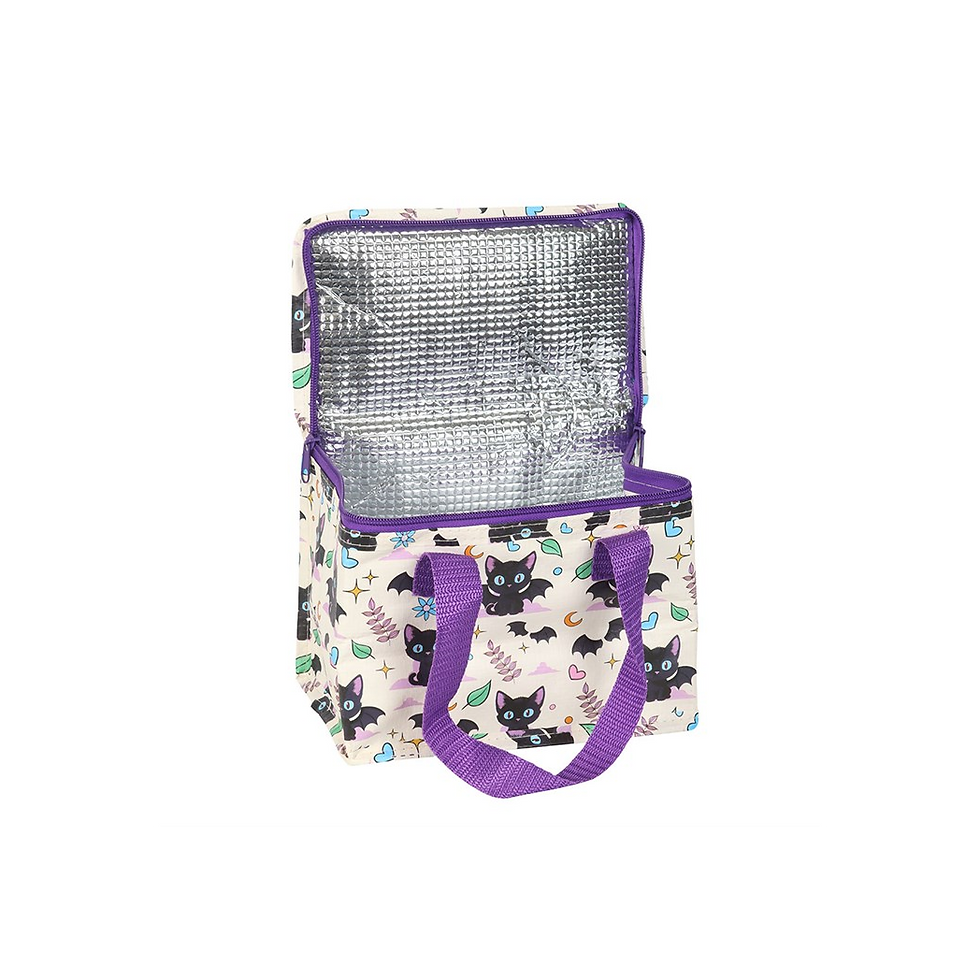 Thumbnail: Cute and Creepy Cat Print Lunch Bag
