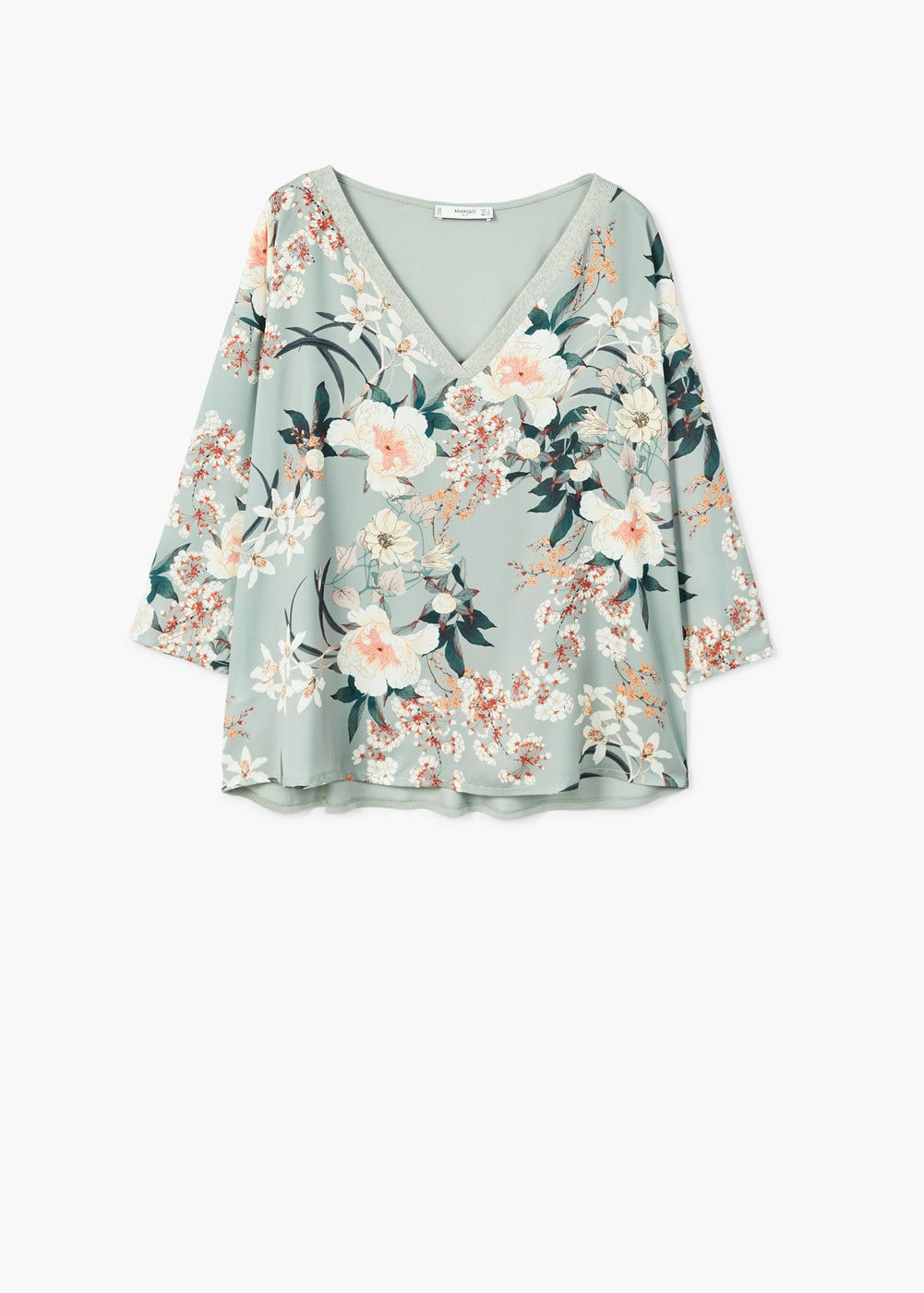 T-shirt com desenho em contraste