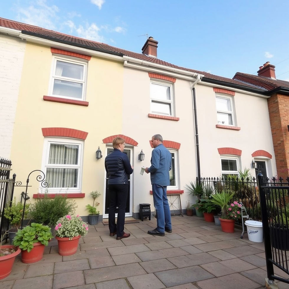 meeting outside rental property