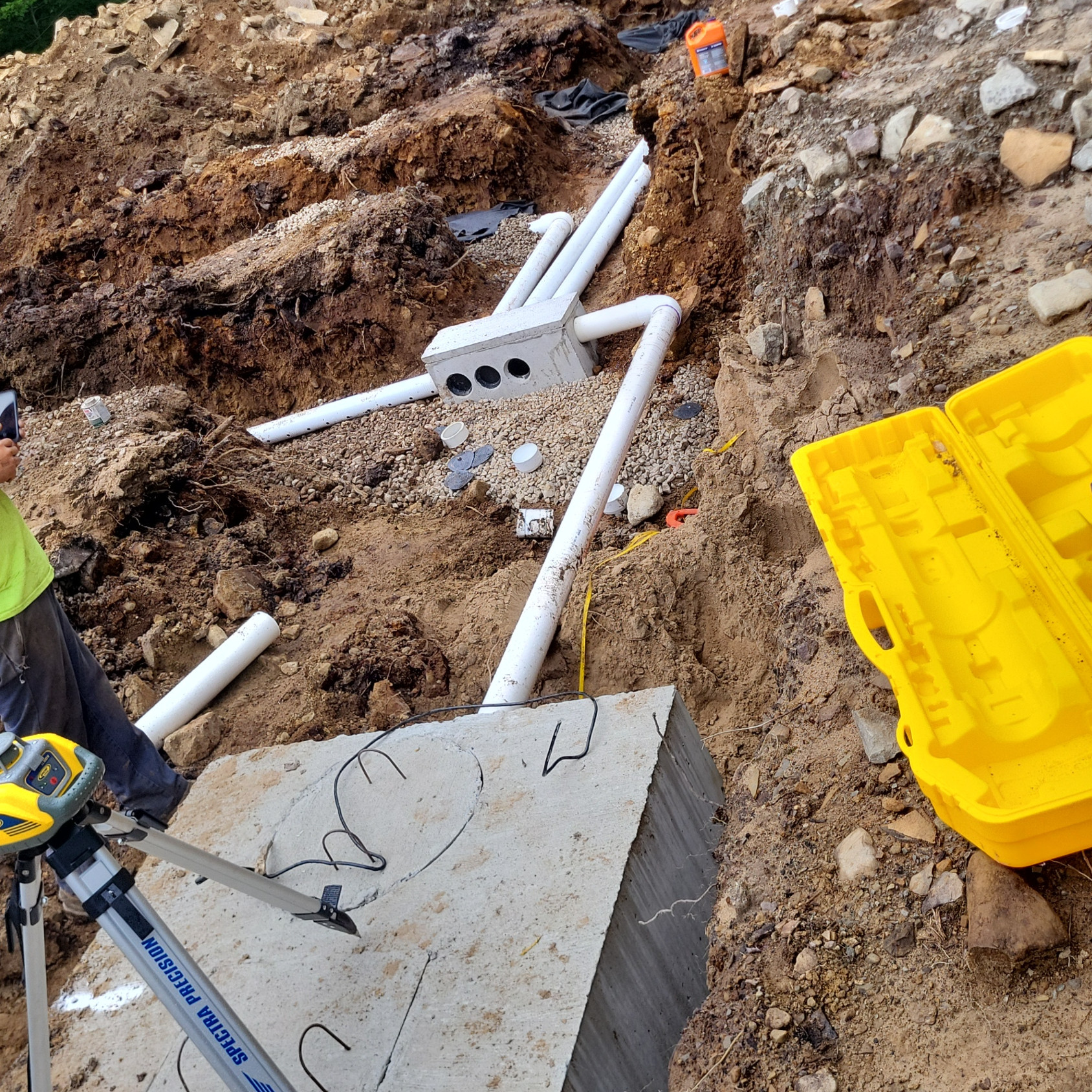 Field Installation Septic System Installation | Tughill Excavating L
