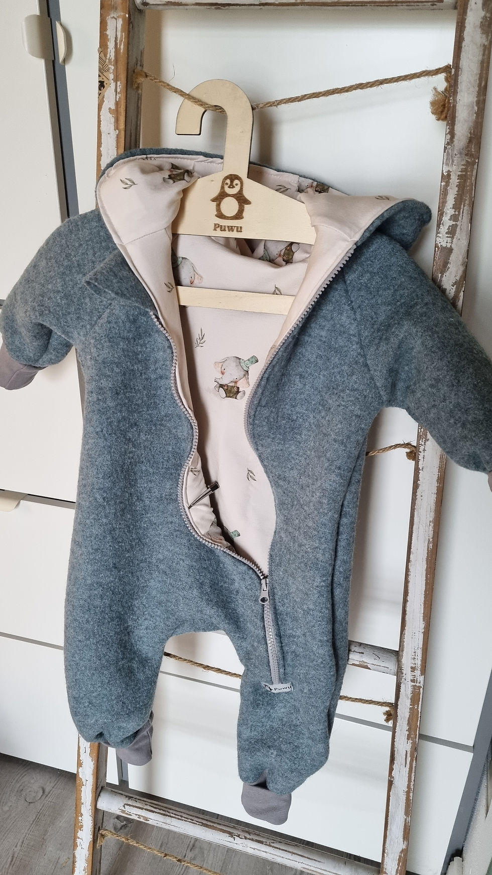 Miniaturbild: Walkanzug Mint/Elefant