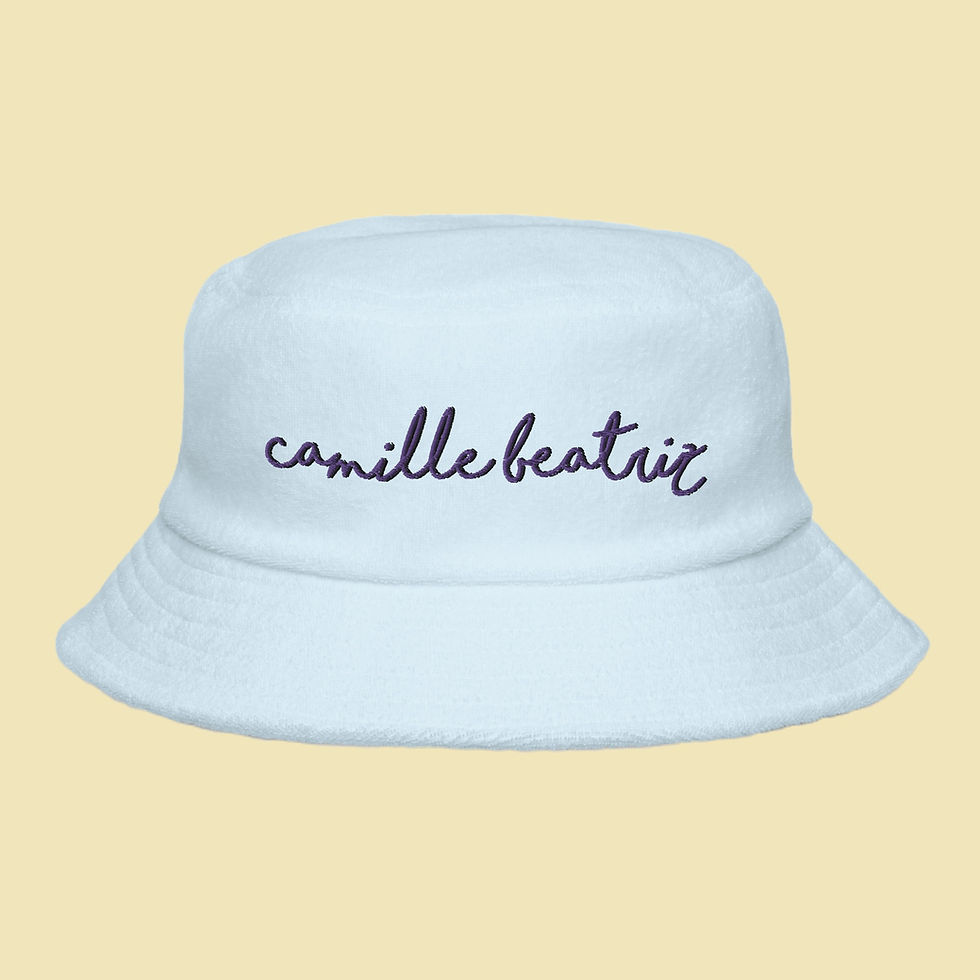 Thumbnail: Official Camille Beatriz Unstructured Terry Cloth Bucket Hat