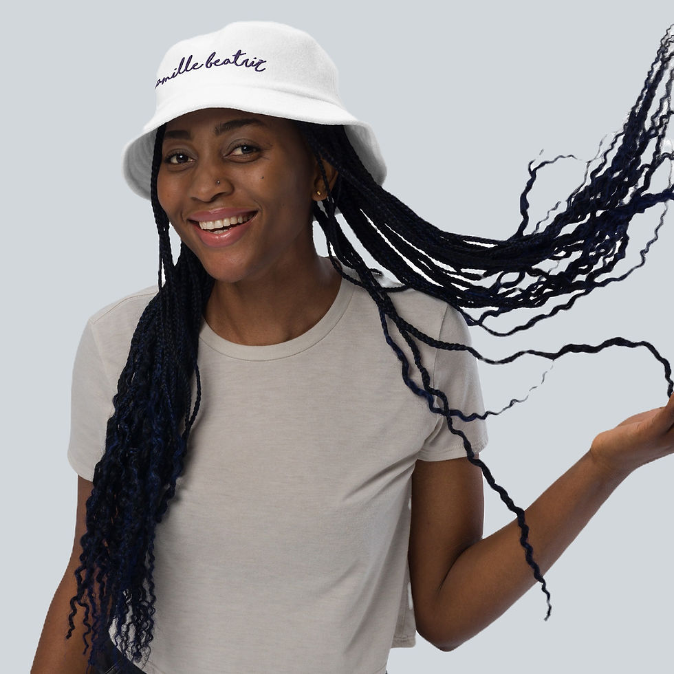 Thumbnail: Official Camille Beatriz Unstructured Terry Cloth Bucket Hat