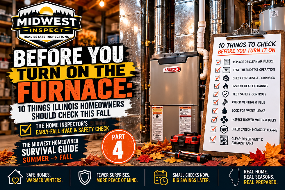 Before You Turn On the Furnace: 10 Things Illinois Homeowners Should Check This Fall