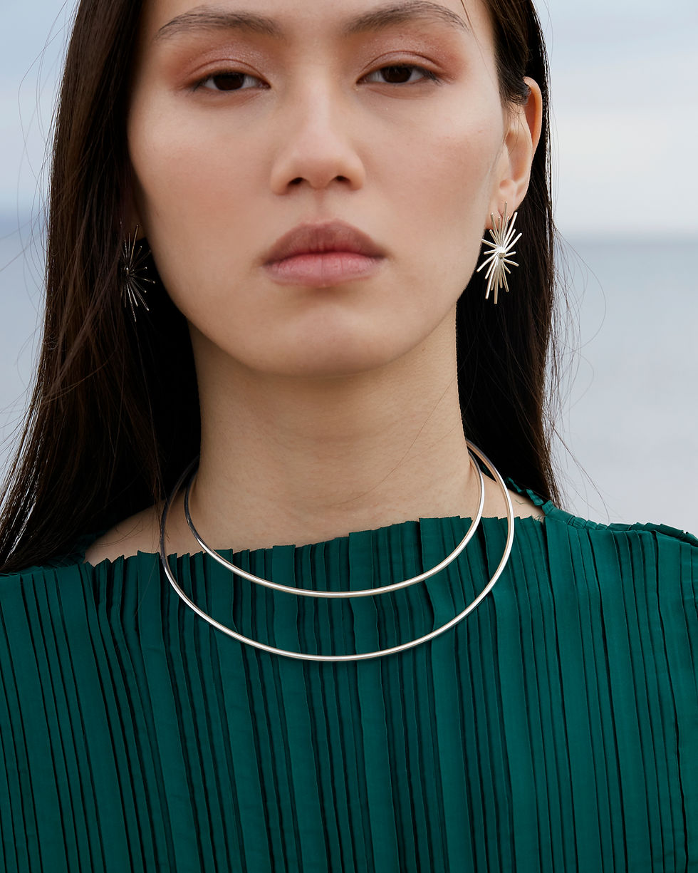 Thumbnail: Two Lines Chocker necklace