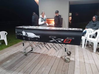 Picture Casket, Coffin, Colour Coffin, New Zealand, Reflections