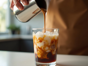 The viral 2025 TikTok drink: Tahini Iced Coffee!