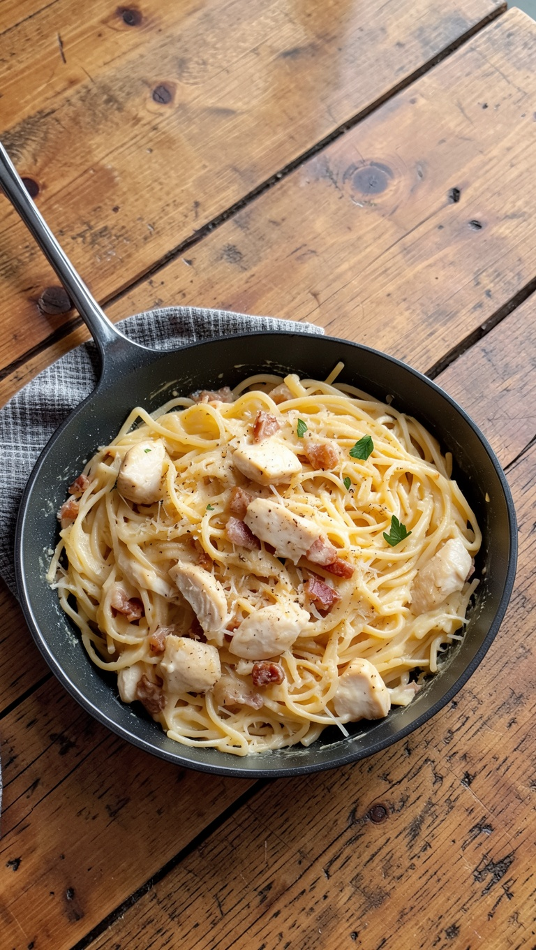 Easy Chicken Carbonara