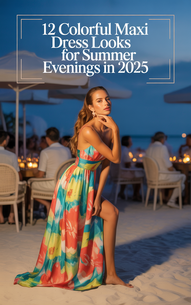 12 Colorful Maxi Dress Looks for Summer Evenings in 2025