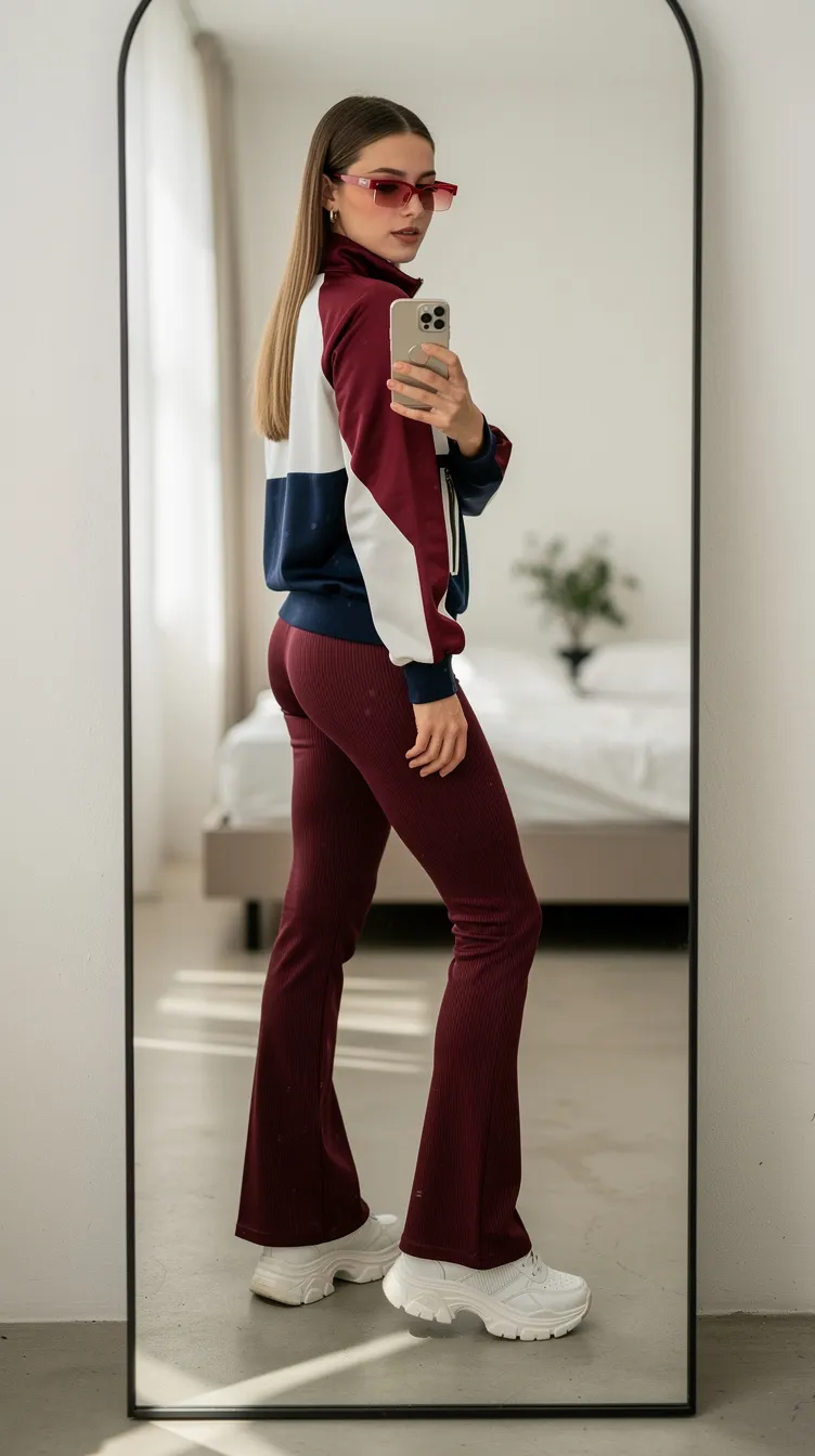 Color-Blocked Athleisure Set Perfect for City Days