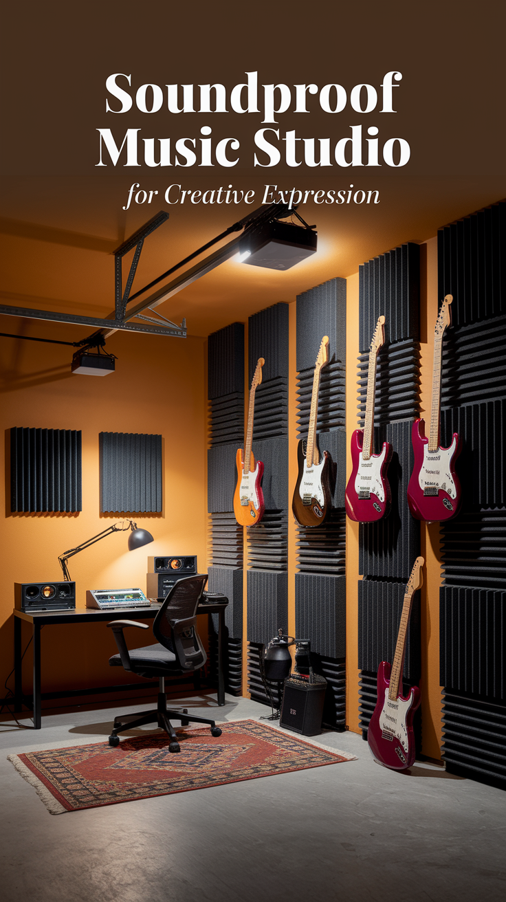 Soundproof Music Studio for Creative Expression