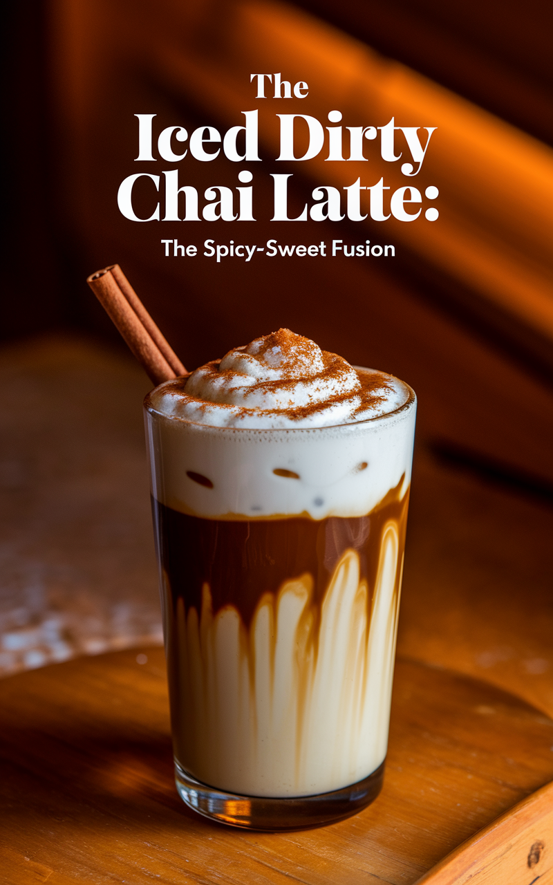 The Iced Dirty Chai Latte: The Spicy-Sweet Fusion