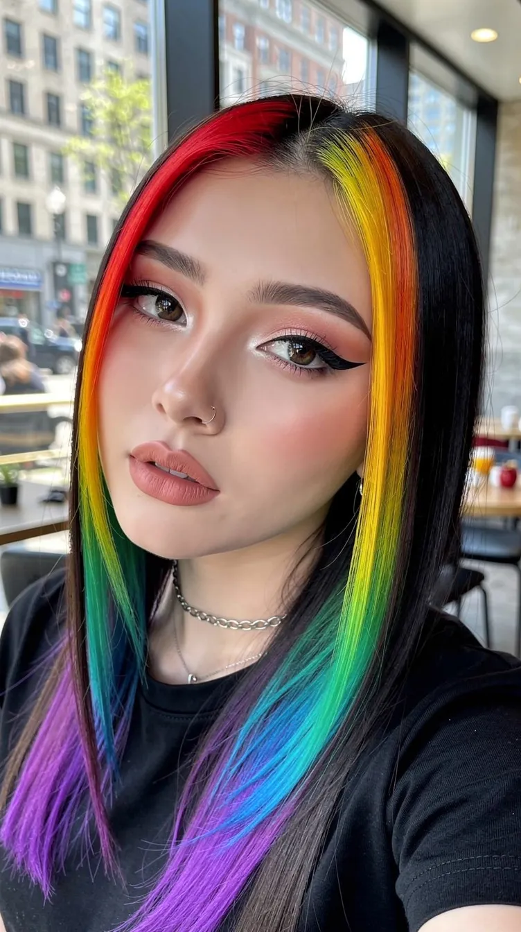 The Rainbow Money Piece (Rainbow Fringe)