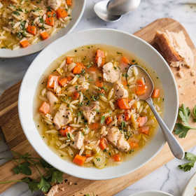 Zesty Lemon Chicken Orzo Soup: A Golden Bowl of Pure Comfort