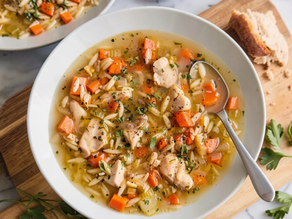 Zesty Lemon Chicken Orzo Soup: A Golden Bowl of Pure Comfort