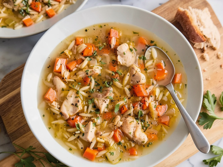 Zesty Lemon Chicken Orzo Soup: A Golden Bowl of Pure Comfort