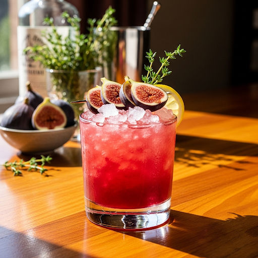 Fig and Thyme Gin Smash