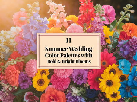 11 Summer Wedding Color Palettes with Bold & Bright Blooms
