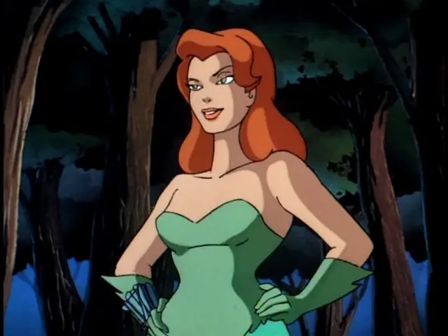 Batman villain artwork accompanying the section on Poison Ivy.