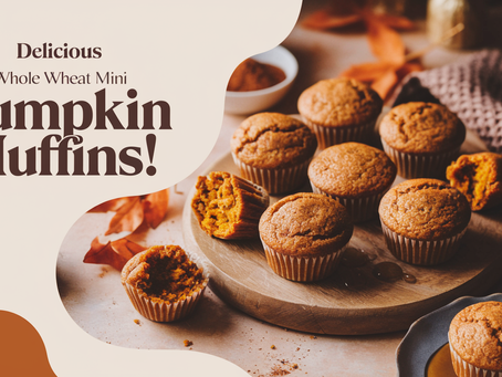 Easy & Delicious Whole Wheat Mini Pumpkin Muffins: A Fall Treat You’ll Love!