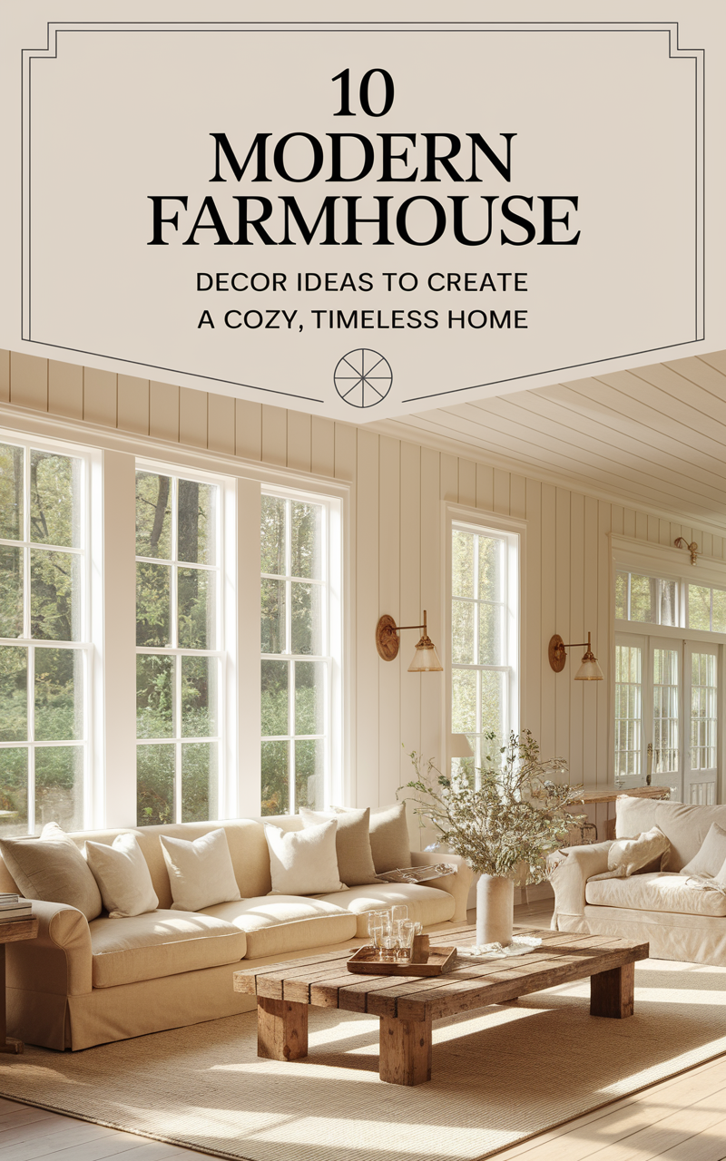 10 Modern Farmhouse Decor Ideas to Create a Cozy, Timeless Home