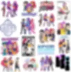 Thumbnail: 900 Huntrix Kpop Demon Hunters PNG SVG, Kpop Idol Group Shirt design,Girl Dinner