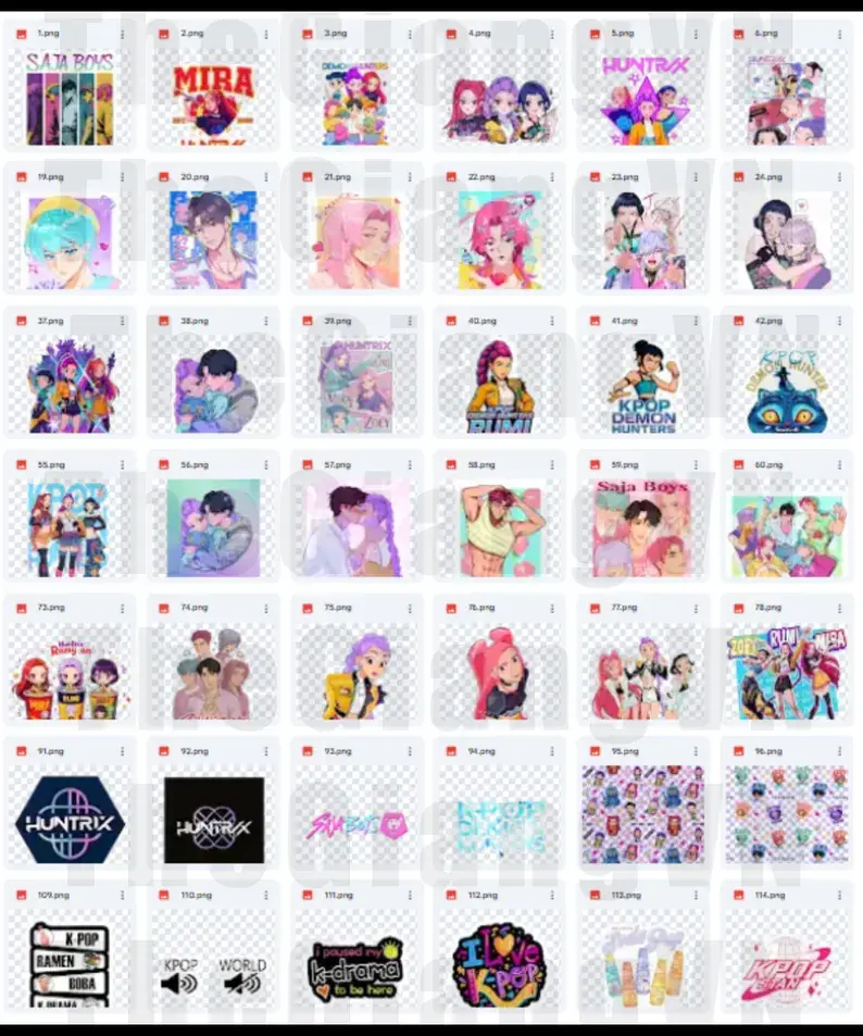 Thumbnail: 600+ Kpop Demon Hunters PNG Bundle, Saja Boy Png, Huntrix Png, KPOP  Png