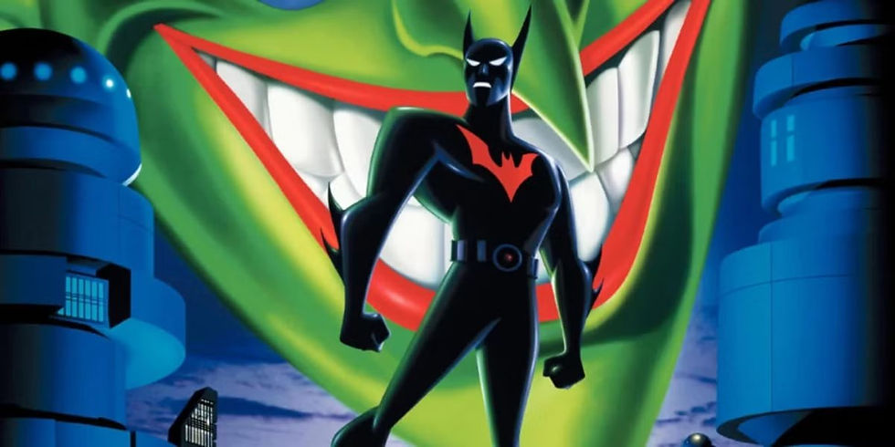 Batman animation artwork accompanying the section on Batman Beyond: Return of the Joker (2000).