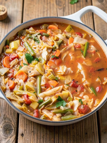 Nutritious Vegetable Cabbage Soup: A Vibrant One-Pot Healing Feast