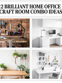 12 Brilliant Home Office + Craft Room Combo Ideas That’ll Spark Your Creativity