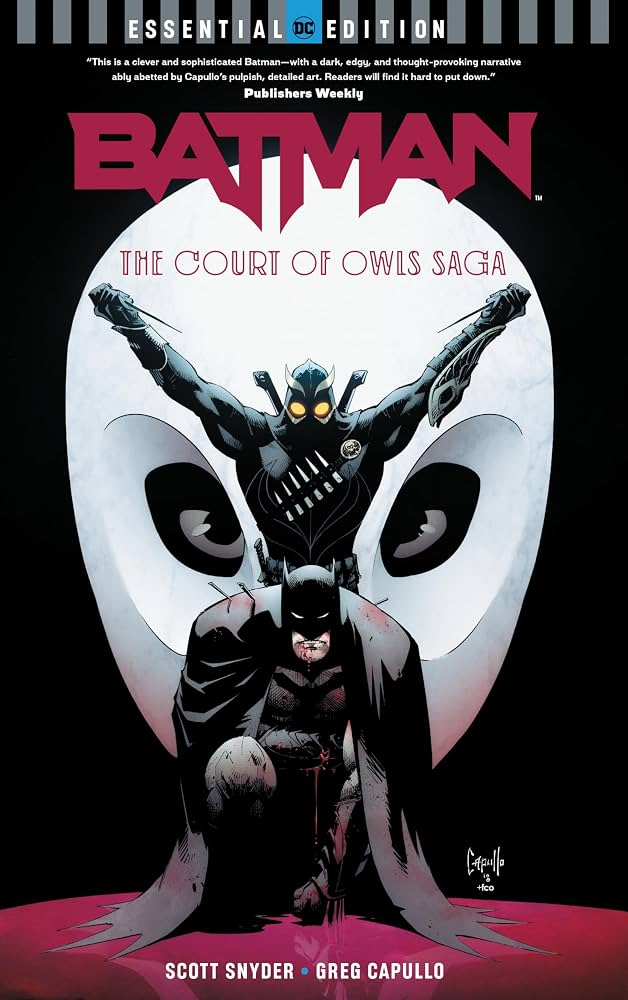 Batman comics artwork accompanying the section on Batman: The Court of Owls.